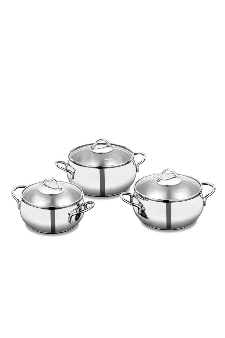 KORKMAZ A 1801 Tombik Jr Takim 6 Piece 3'lu Cookware Set