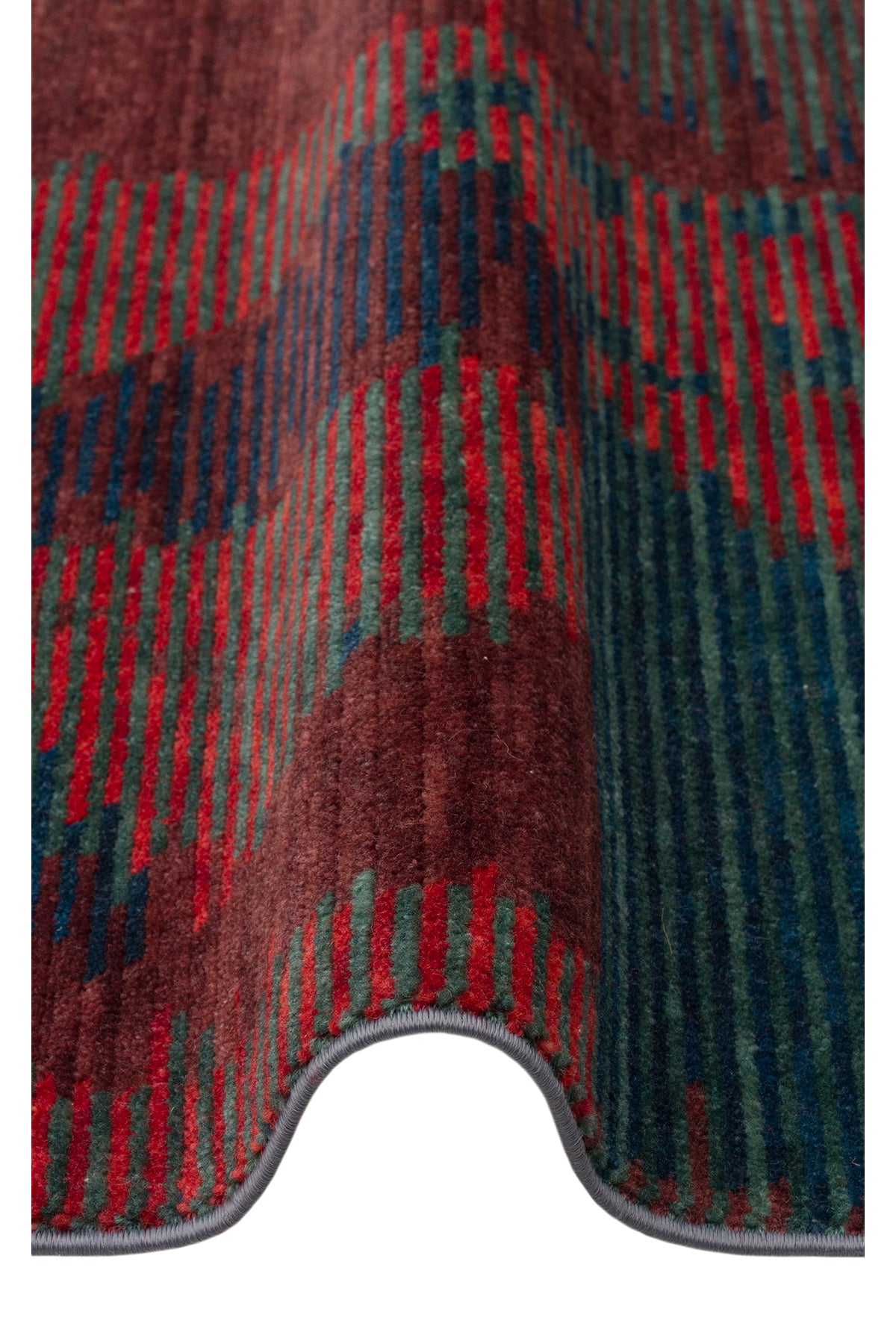 Eko Hali Otto Tt02 Berry Special Non-Shedding, Modern Black Loom Carpet Produced by Hand on Special Looms. - MALLTURK