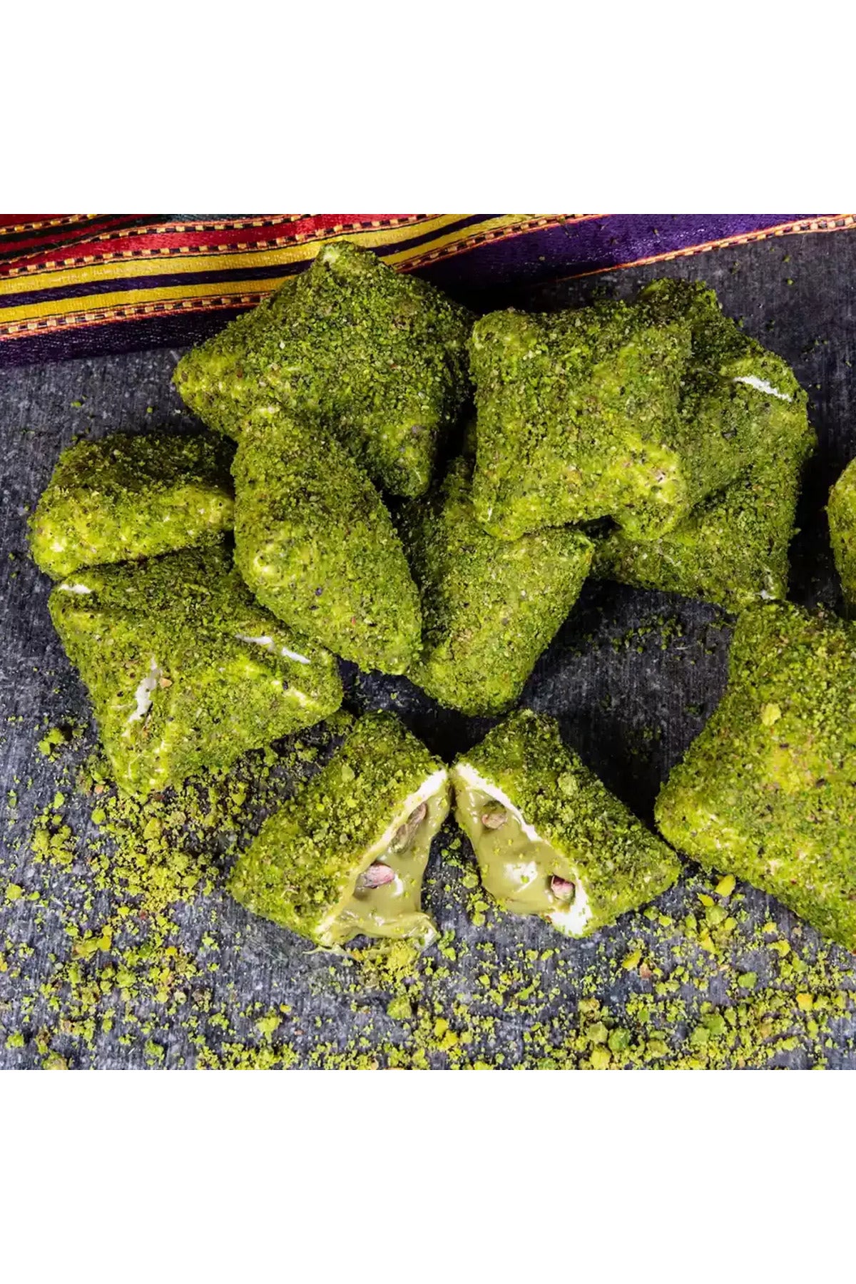 Pirsefa Pistachio fistik kremali bohca Turkish Delight 900 g Pack - MALLTURK