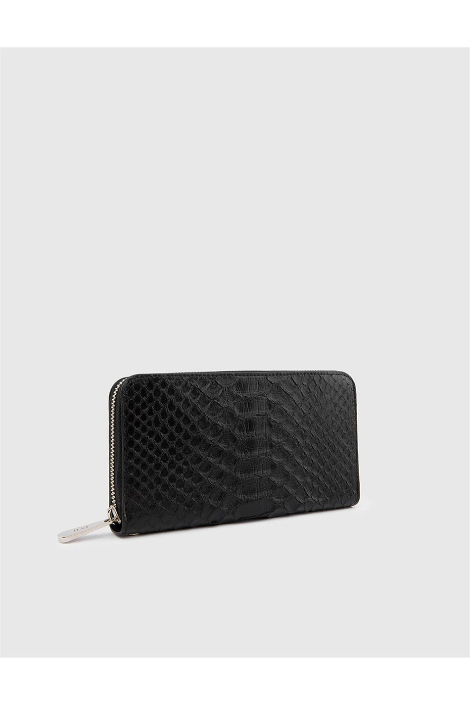 Fubileather Ferrol Women's Wallet Black Genuine Snake Skin