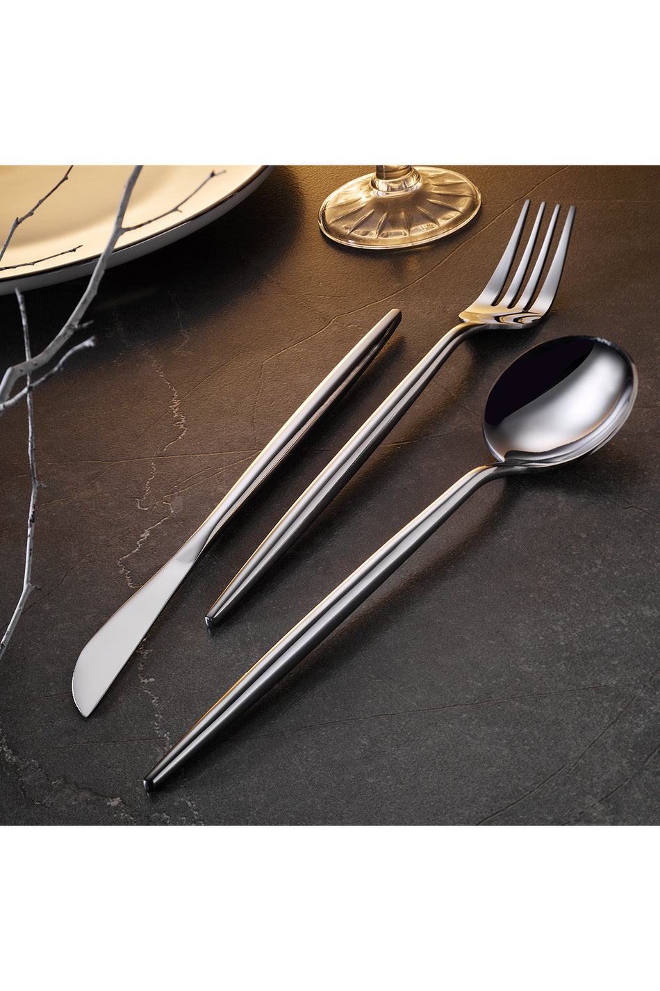 Aryildiz versay 36 Piece 6 Place Setting Flatware Set - MALLTURK