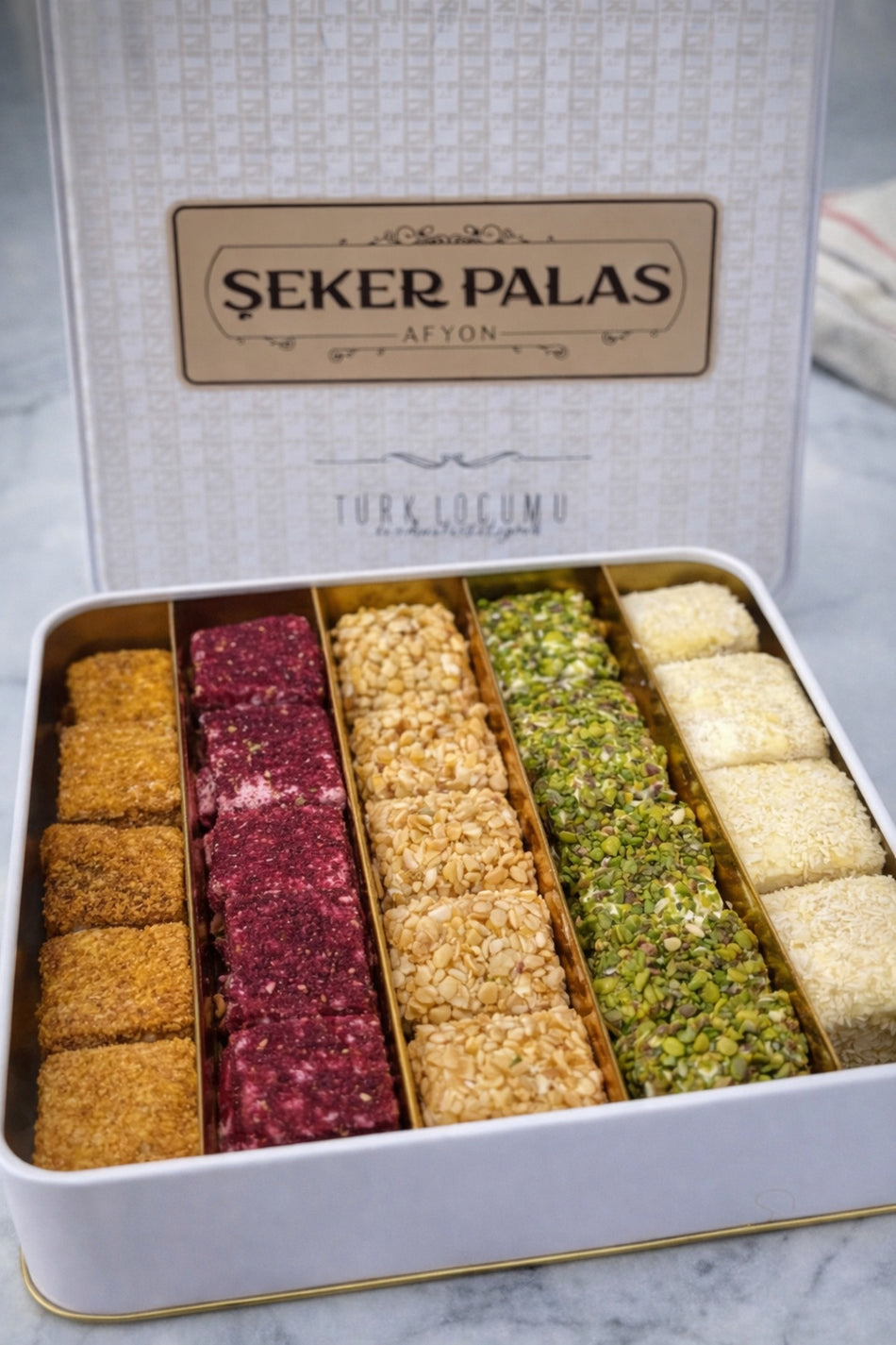 SEKER palas Afyon Style Assorted baklava Turkish Delight 500 g - MALLTURK