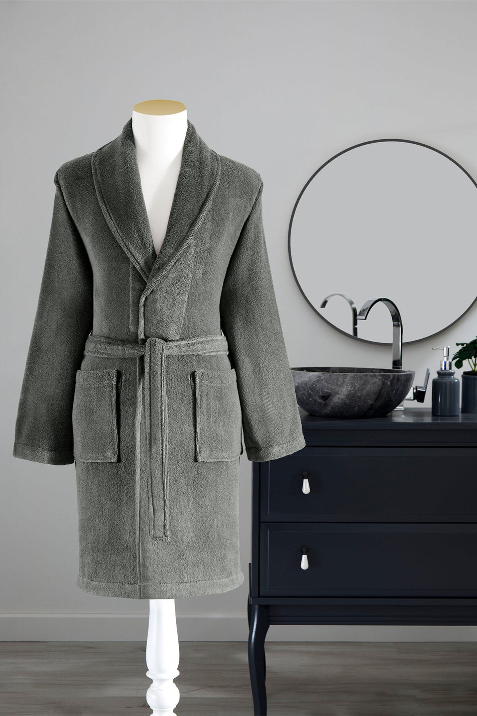 Ozdilek Colored Shawl Collar Bathrobe - MALLTURK