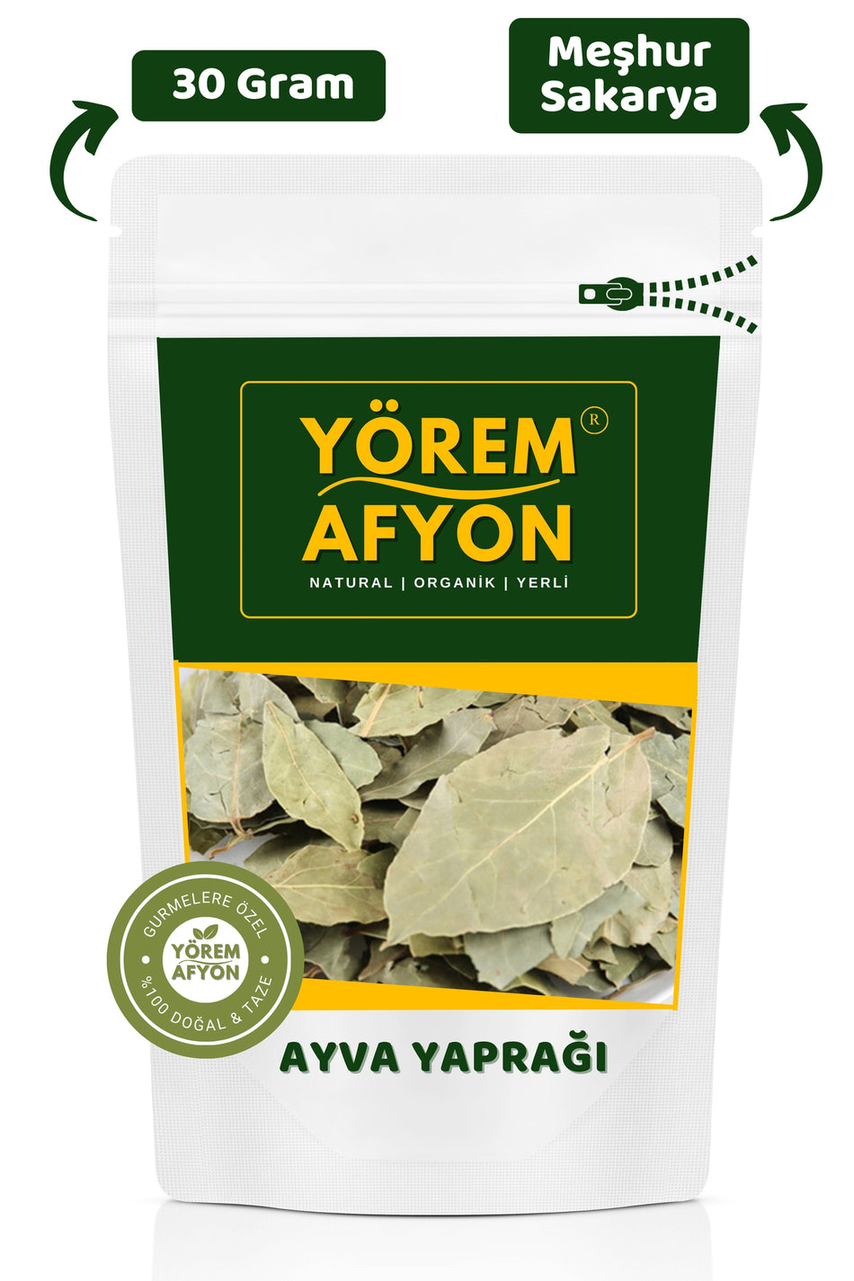 Gulcehre Yorem Afyon Famous Sakarya Geyve Dried Quince Leaves (New Crop) {Cydonia Vulgaris} | 30gr. - MALLTURK