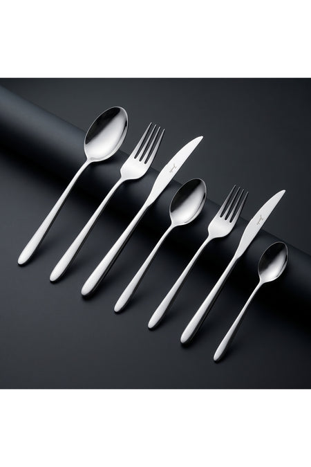 Jumbo 2004 84 Piece 12 Place Setting Steel Flatware Set - MALLTURK
