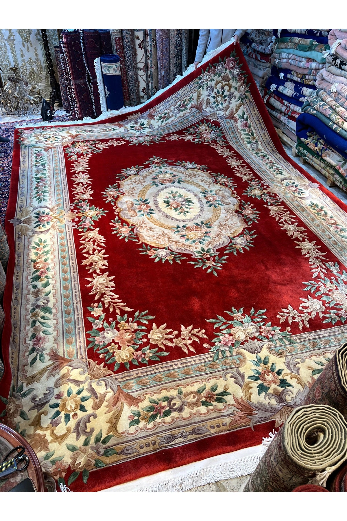 RD RAMAZAN DAG Hand Rug Art Hand-Woven Embossed Chinese Rug Premium Quality Size 425x307 - MALLTURK