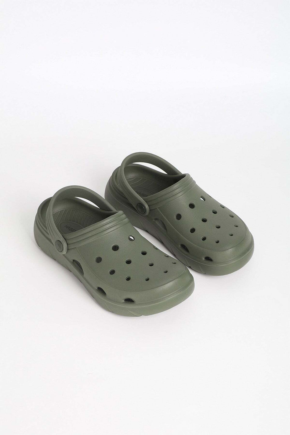 Hasema Men's Khaki Eva Beach Slippers with Strap Detail 23709