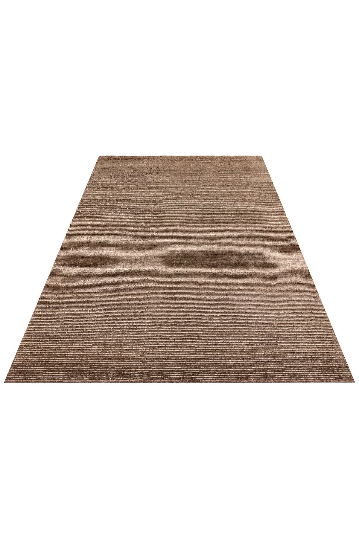 Vog Hali Siena Anthracite is a living room rug meticulously crafted using hand-weaving techniques, made from a natural bamboo and wool blend. - MALLTURK
