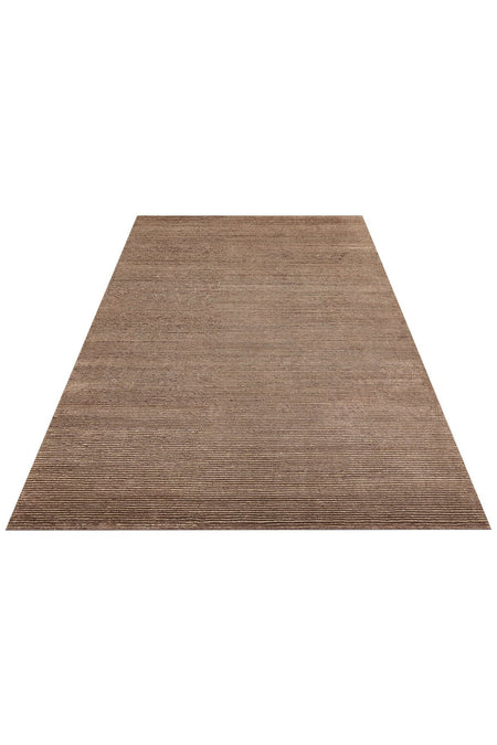 Vog Hali Siena Anthracite is a living room rug meticulously crafted using hand-weaving techniques, made from a natural bamboo and wool blend. - MALLTURK