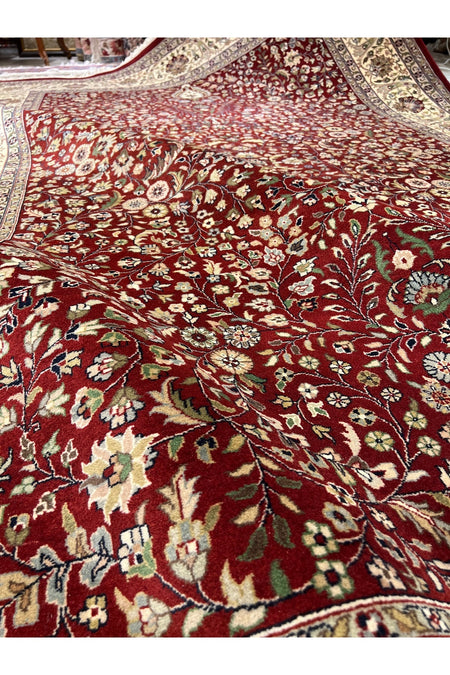 RD RAMAZAN DAG Hand Rug Art Hand-Woven Indian Rug Hereke Design Size 300x200 - MALLTURK