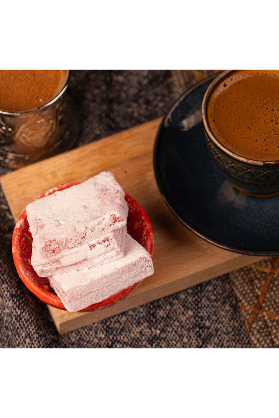 Leblebi Carsisi Leaf Style Rose Turkish Delight 400 g - MALLTURK