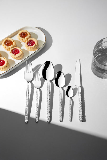 Nehir lyon Plain 12 Place Setting 72 Piece Boxed Flatware Set - MALLTURK