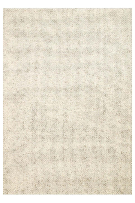 Vog Rug Loopy Hand-Woven Pure Wool and Cotton Rug Scandinavian Style Soft Textured Beige/Gray/Cream Color VogCHK