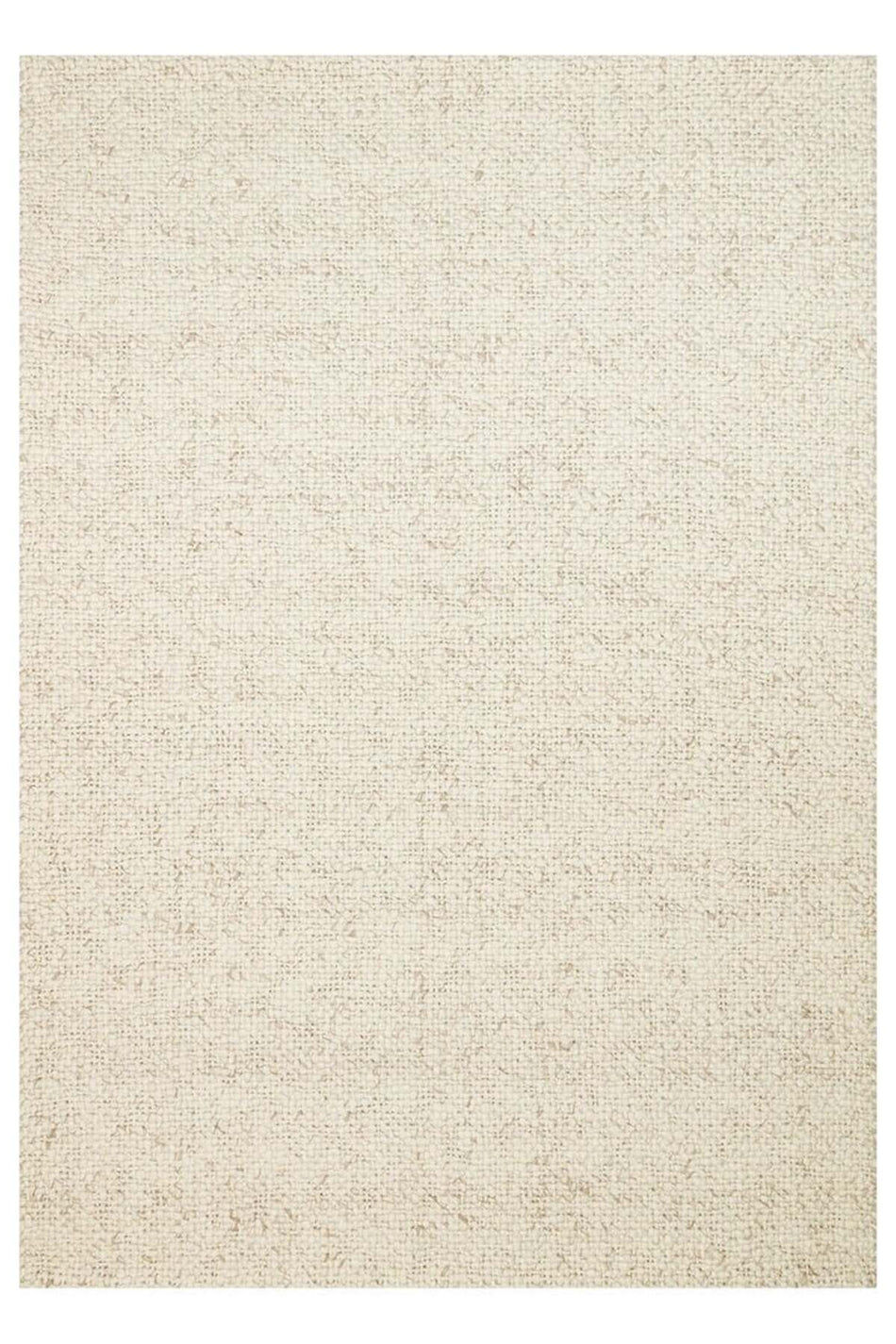 Vog Rug Loopy Hand-Woven Pure Wool and Cotton Rug Scandinavian Style Soft Textured Beige/Gray/Cream Color VogCHK