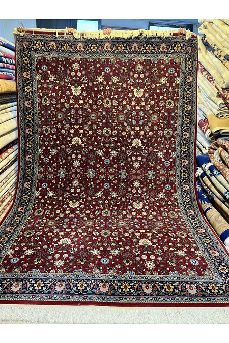 RD RAMAZAN DAG Hand Rug Art Hand-Woven Sumerbank Hereke Rug Signed Wildflower Design Premium Quality Size 305x205 - MALLTURK