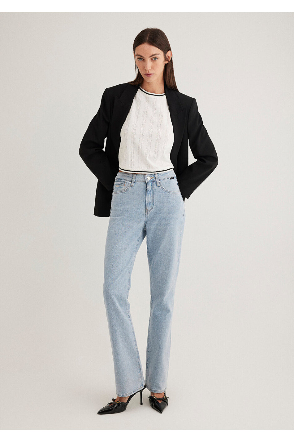 Mavi Bliss Mavi Premium Ice Blue Jeans 101437-89191 - MALLTURK