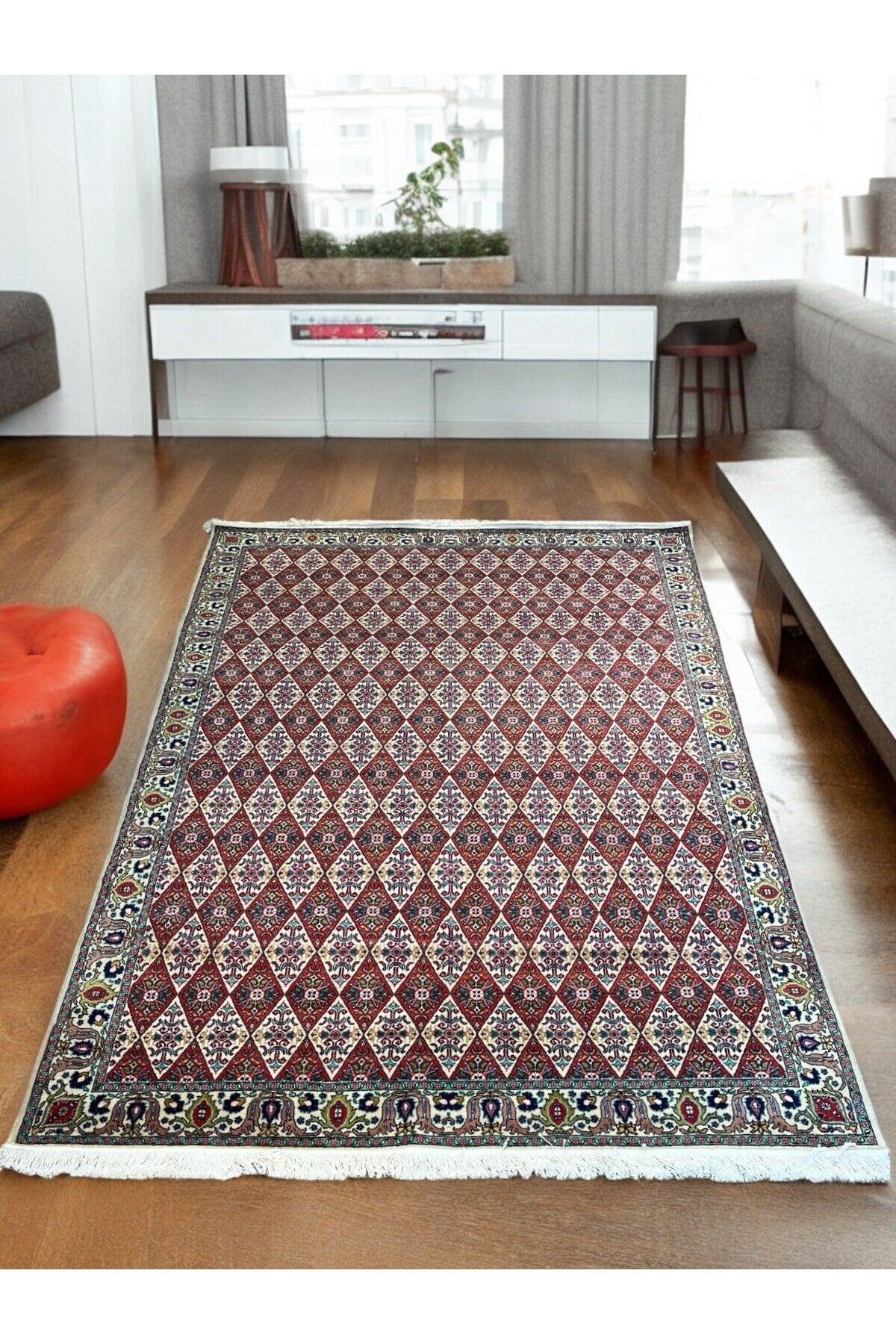 SIRVAN Rug Hand-Woven Hereke Rug - 202x292 - MALLTURK