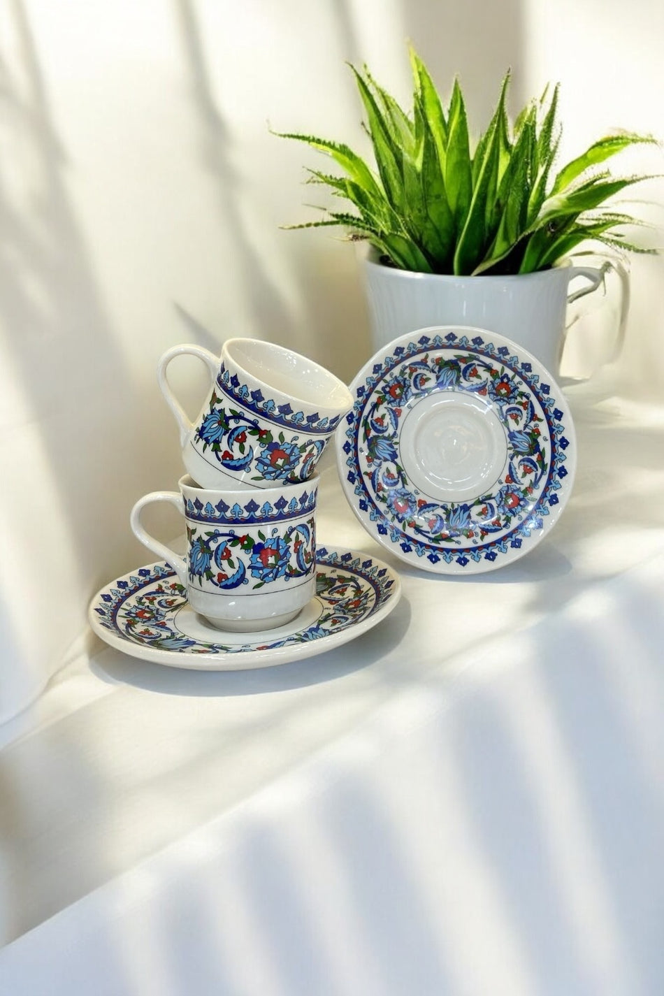 Eporselen Topkapi 2-Person 4-Piece Coffee Cup Set - MALLTURK