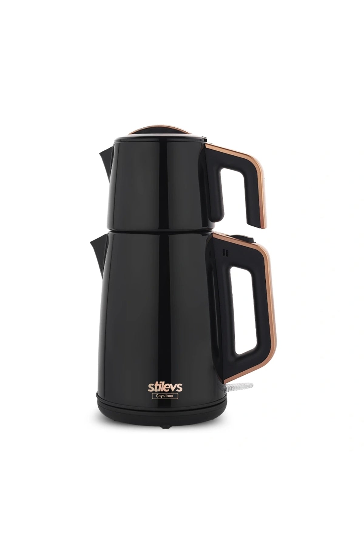 Stilevs Tea Maker inox Stainless Steel Tea Maker - Black - MALLTURK