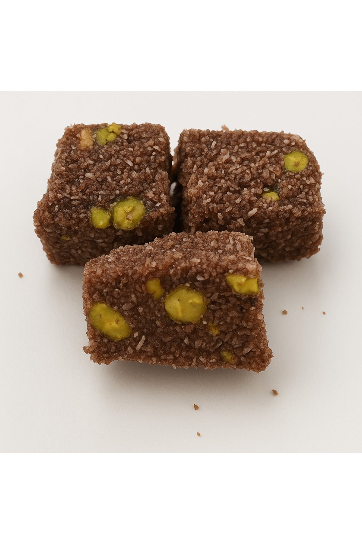 LoKSaN Cocoa Coconut Coated Pistachio Cut Turkish Delight 300gr Pistachio Dream - MALLTURK