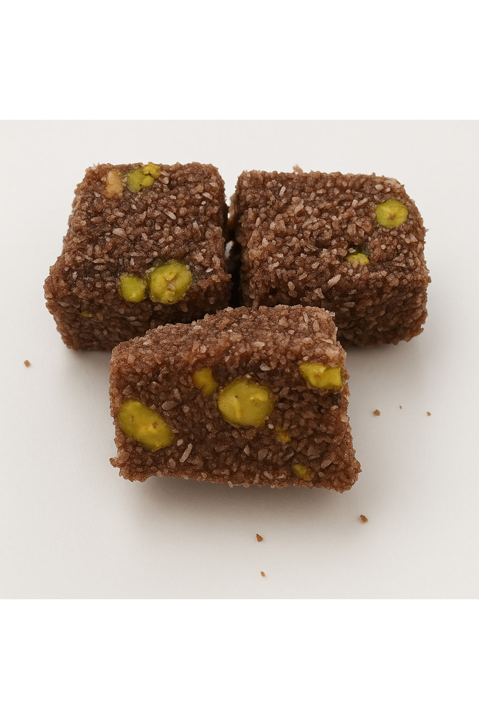 LoKSaN Cocoa Coconut Coated Pistachio Cut Turkish Delight 300gr Pistachio Dream - MALLTURK