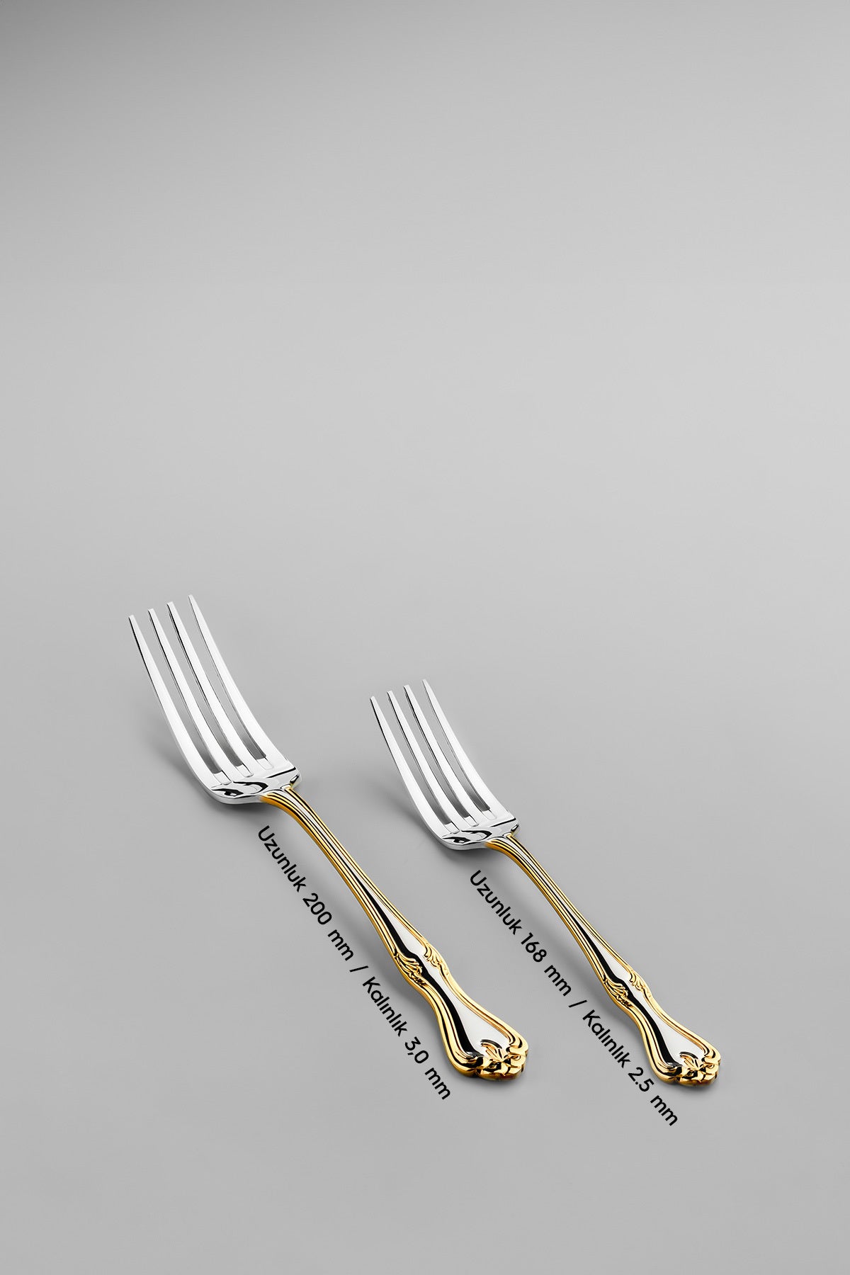 Nehir lalezar altin Plain 6 Place Setting 36 Piece Boxed Flatware Set - MALLTURK