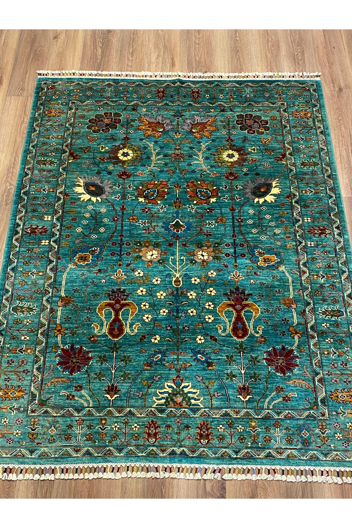 fethiyehalikilim Hand-Woven Afghan Sultani Rug %100 Wool %100 Hand-Woven Natural Decorative Rug Handcrafted Original Design