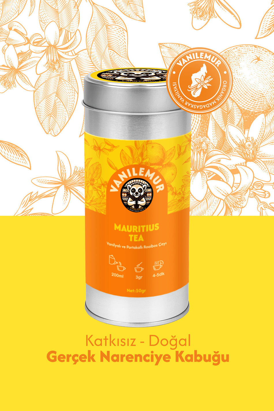 Vanilemur Rooibos Vanilla and Orange Tea – MAURiTiUS Tea | With Real Madagascar Vanilla