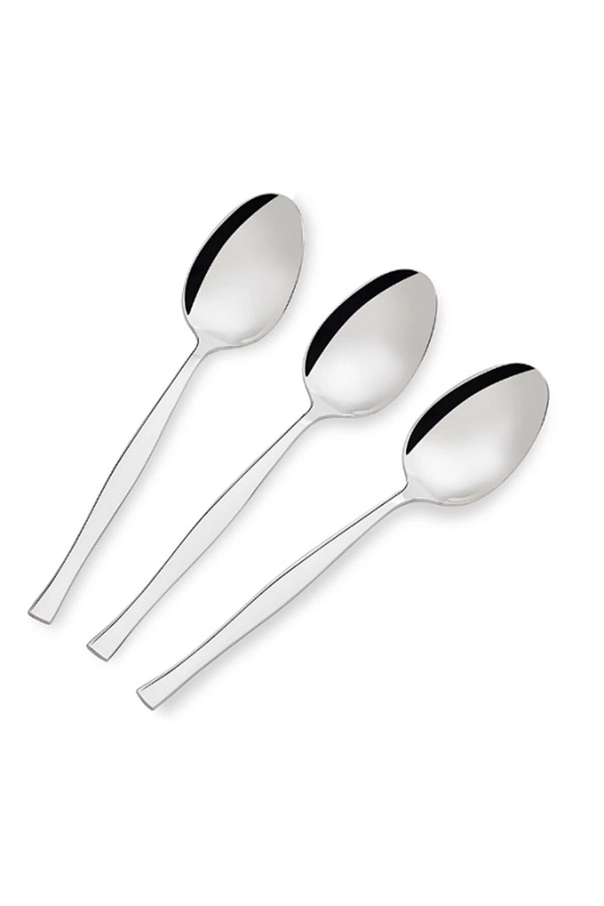 Nehir zarif Plain 6li posetli Dessert Spoon - MALLTURK