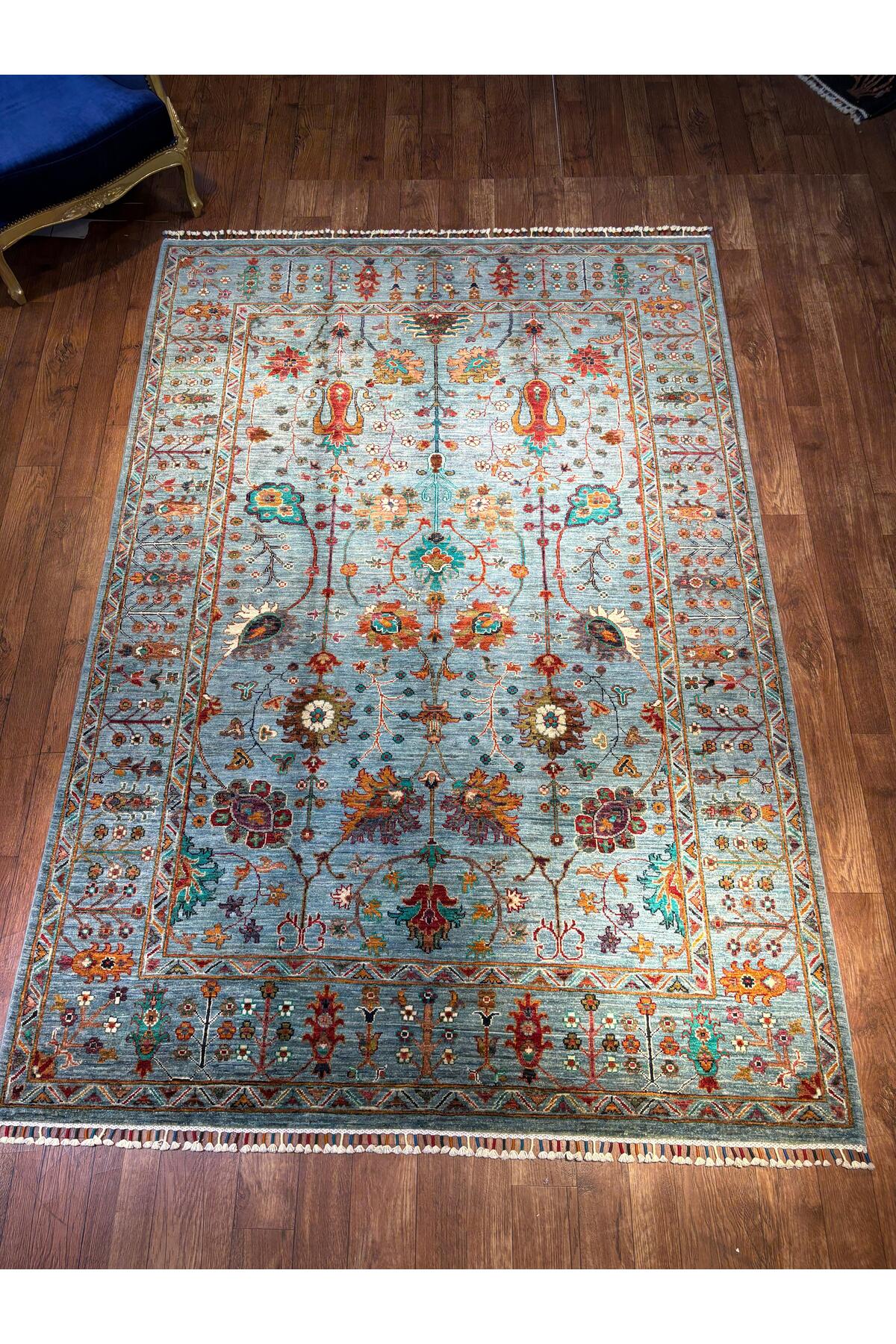 Wool Hand-Woven Afghan Rug