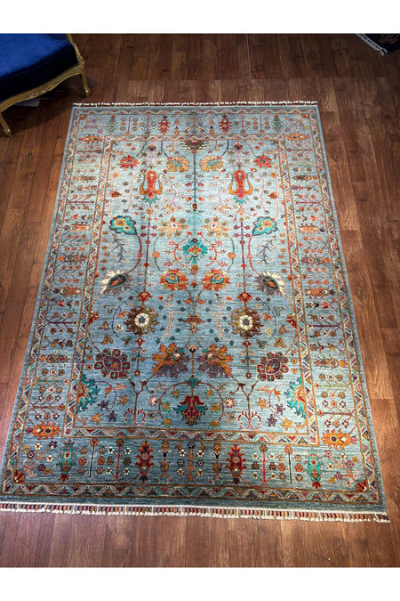 Wool Hand-Woven Afghan Rug
