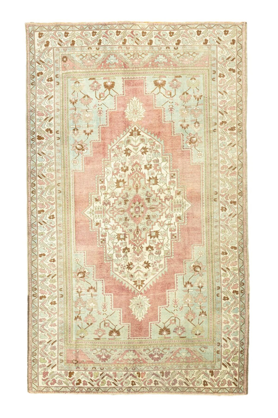 Soho Antiq Begonya Pastel Multicolor Vintage Rug 231x385 cm - MALLTURK