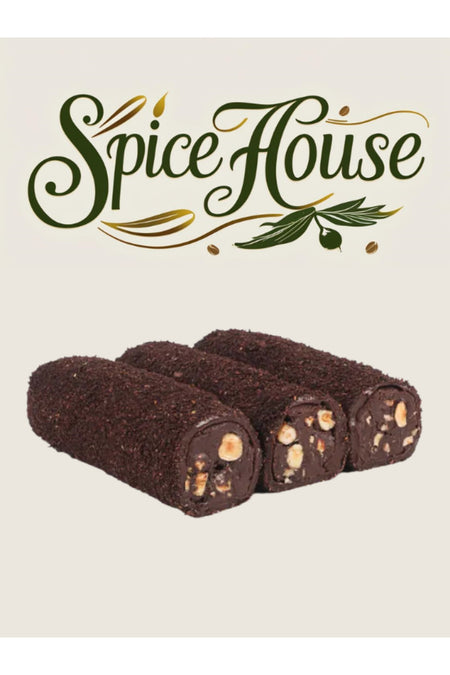 TURKISH spice house browni Hazelnut kremali Rolled Turkish Delight 250 g - MALLTURK
