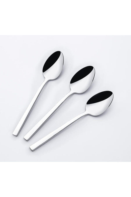 Nehir dalyan Plain 12 Piece Teaspoon 1 duzine cay Spoon - MALLTURK
