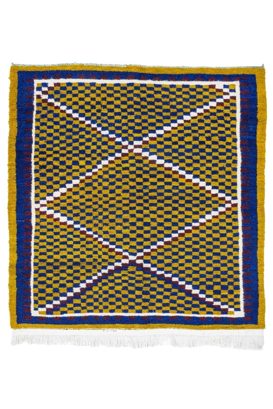 Soho Antiq Maddox Vintage Checkered Boho Carpet 178x185 cm - MALLTURK