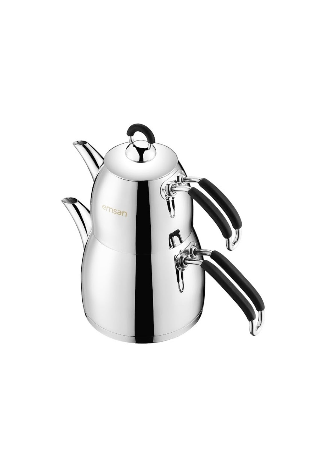 Emsan Mina Mini Teapot Set, Black - MALLTURK