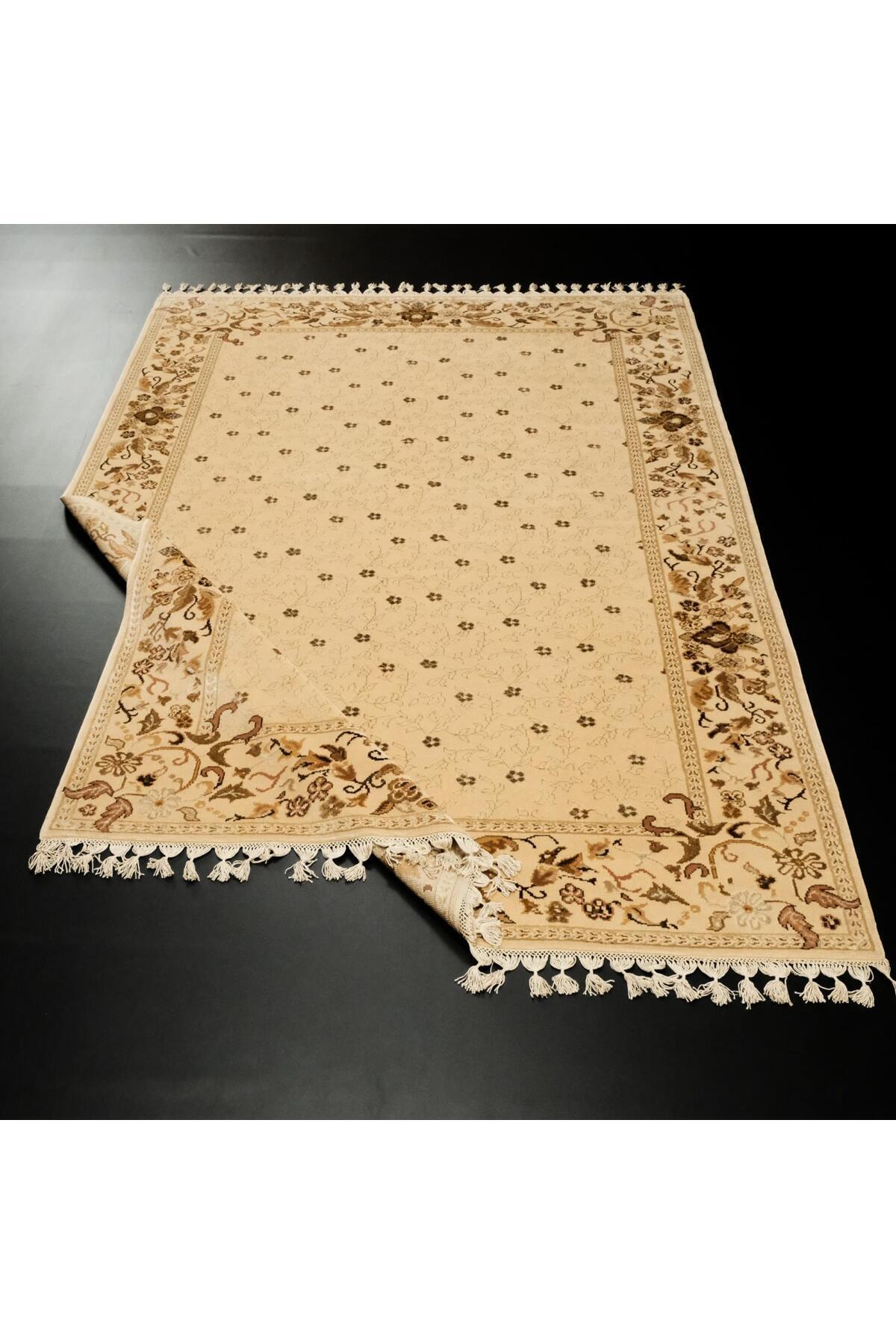 Halicizade Sultan Serisi Cicek Pattern Hand-Woven Rug - MALLTURK