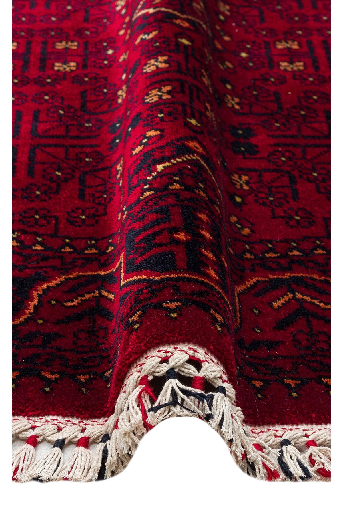 Eko Hali NOSTALGIA 960 Red Q is a special loom rug shaped by the intensive hand labor of women from Usak. - MALLTURK