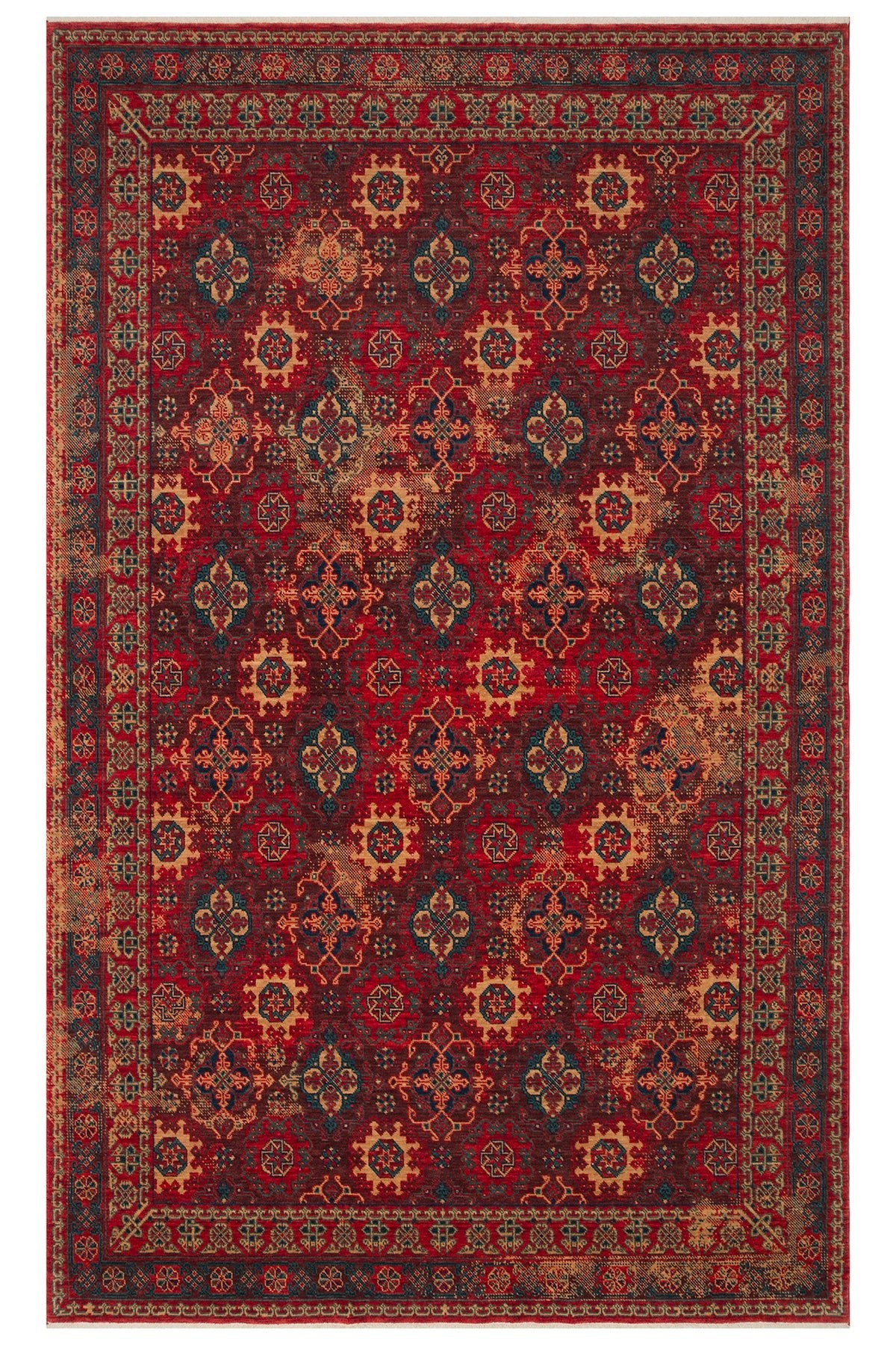 Kalesta Rug Rustik 06 Violet Natural Wool with Special Looms Hand-Woven Techniques with Produced Living Room Rug - MALLTURK