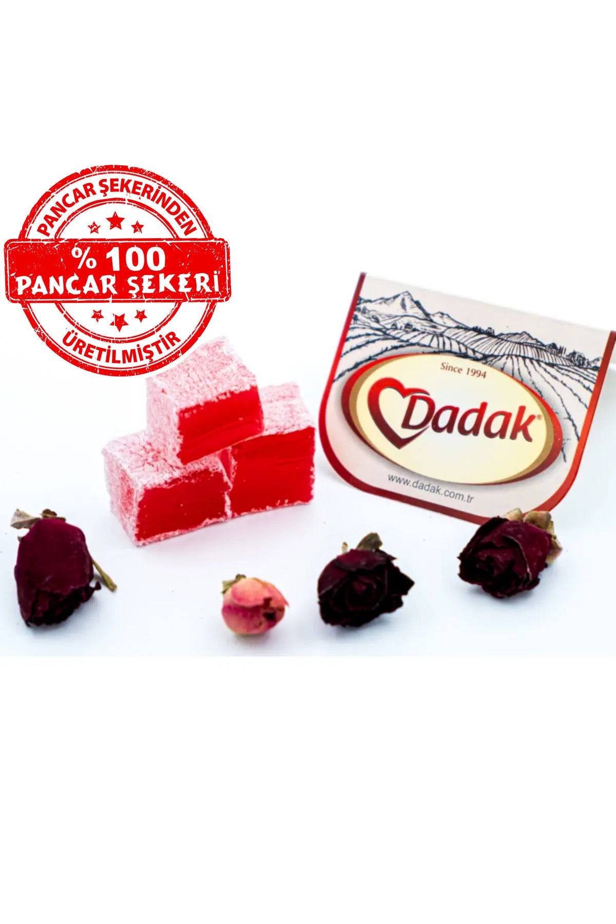 Dadak Turkish Delight and kuruyemis Rose Flavored Turkish Delight 1 kg - MALLTURK