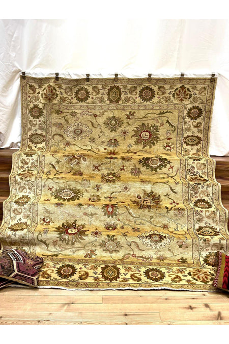 SIRVAN Rug Hand-Woven AFGAN Usak Rug - 273 x 235 - MALLTURK