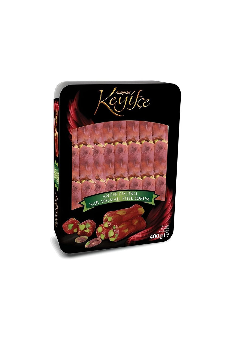 keyifce Pomegranate Flavored fitil Turkish Delight 350 g - MALLTURK
