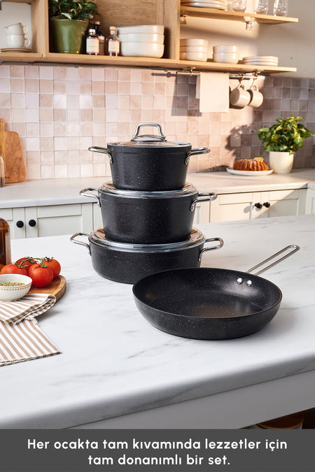 Emsan Biogranit Defne 7 Piece Cookware Set - MALLTURK
