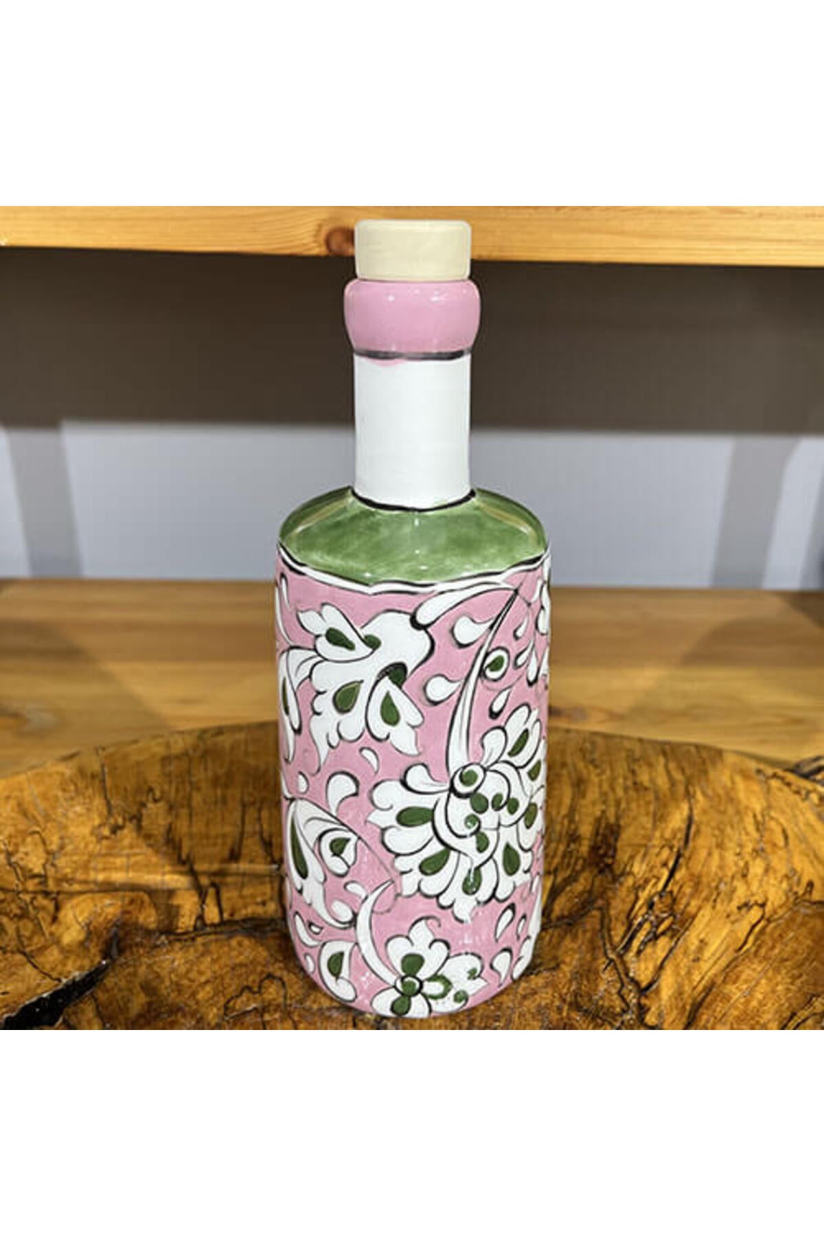 Cini Evi Pembe Background Lotus Tile Oil Dispenser - MALLTURK