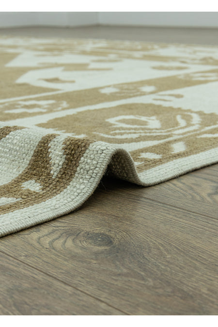 Soho Antiq Anemon Primitive Design Wool Rug 315x425 cm - MALLTURK