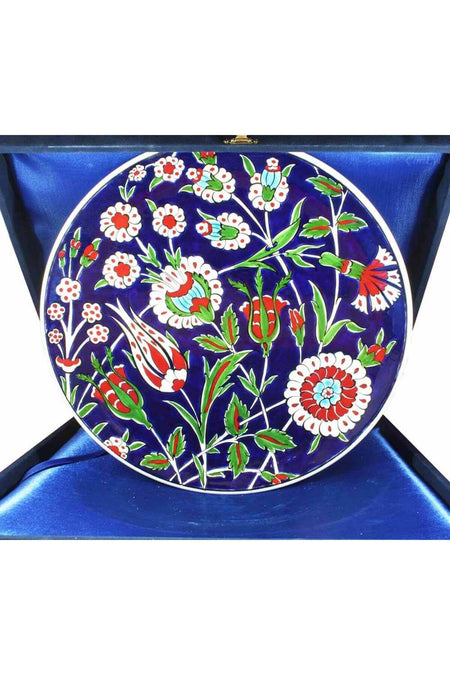 Cini Evi Avukata Gift 30cm Iznik Tile Plate - MALLTURK
