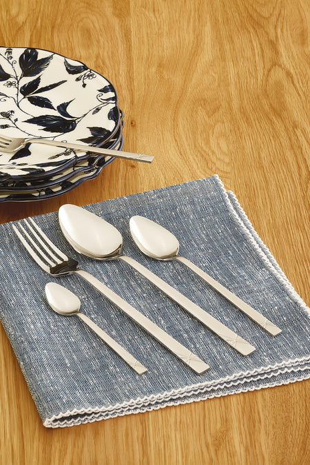 Emsan kos 60 Piece 12 Place Setting Fork Spoon Set - MALLTURK