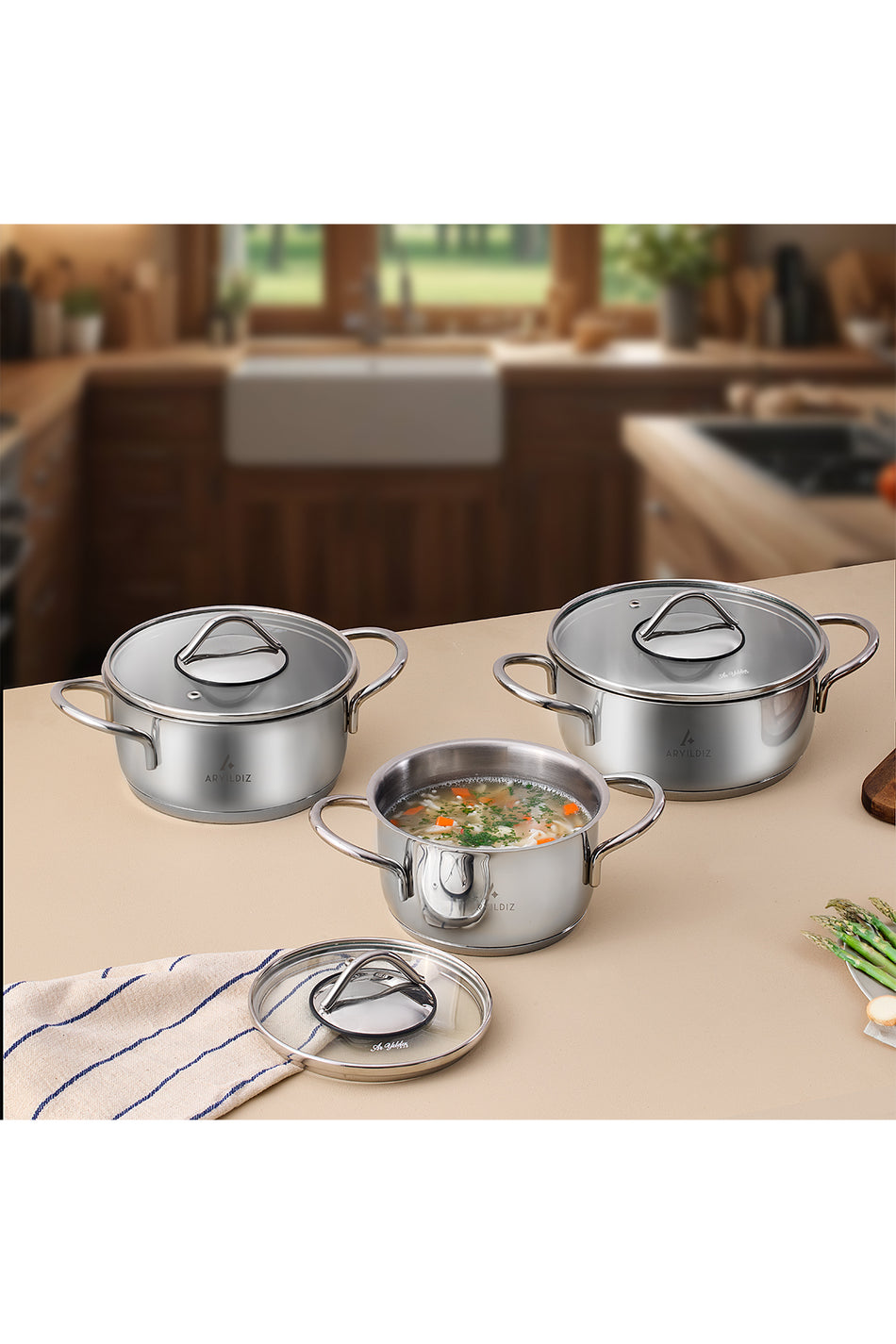 Aryildiz Solo 6 Piece Midi Cookware Set