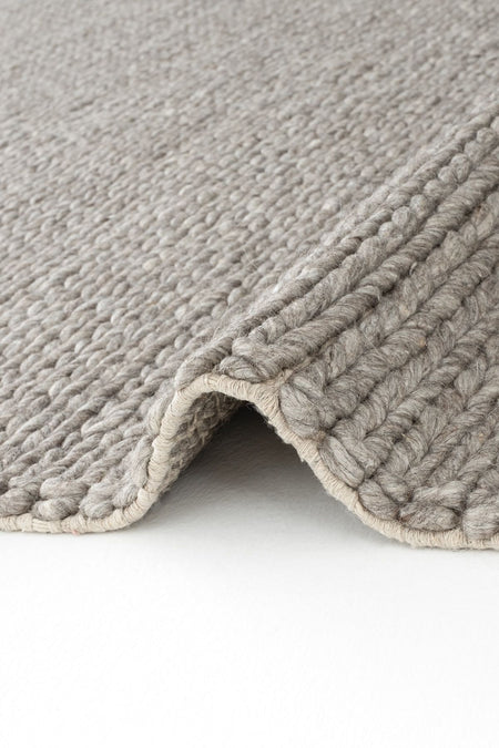 Cool Rug Elegance Brown Wool Rug Natural Living Room Rug Hallway Rug Runner Hand-Woven Rug Knitted Handmade Rug