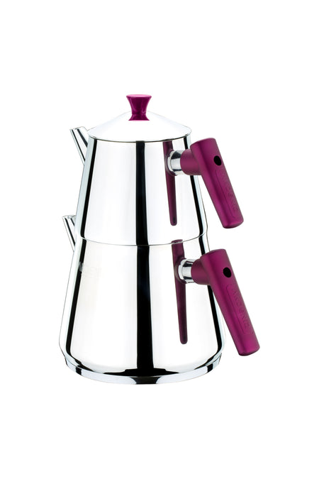 Akdeniz Pyramid Mini Teapot with Bakelite Handle - MALLTURK